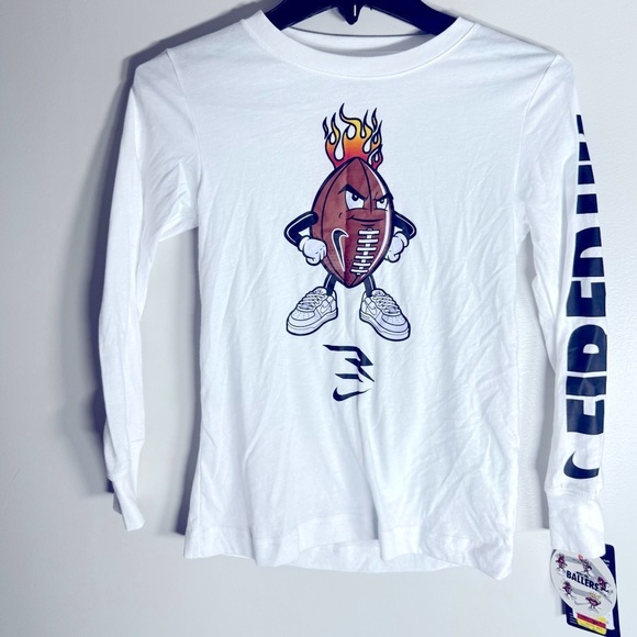 Nike ‼️🔥3BRAND by Russell Wilson
Big Boys Fired Up Ballers Long Sleeve T-shirt S - Picture 6 of 9